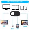 Amabro 8PCS Webcam Cover Slide, Thin Phone Camera Cover Laptop Computer Camera Cover Slide Blocker Slider Lens Cover Protector Protect Privacy Security Fits Desktop PC Tablet Pad(Black) view 3