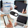Amabro 8PCS Webcam Cover Slide, Thin Phone Camera Cover Laptop Computer Camera Cover Slide Blocker Slider Lens Cover Protector Protect Privacy Security Fits Desktop PC Tablet Pad(Black) view 4