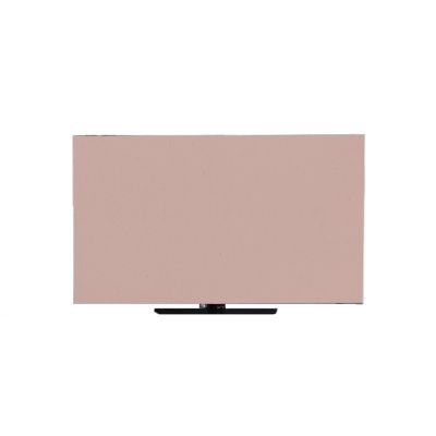 BuniQ Tv Cover Elastic Protector, Universal Tv Display Televisions Enclosure for Bedroom, Full Decoration TV Screen Protective (Color : Pink, Size : 65-70 inches)