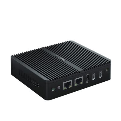 BASOARO Mini Industrial Computer Fanless Mini PC N100, 16GB RAM 512GB SSD 1TB HDD, 1*DP, 2*HD, 4K Triple Display, Gigabit Ethernet, 2 RS232 COM, Dual Band WiFi, BT 4.2, Industrial PC
