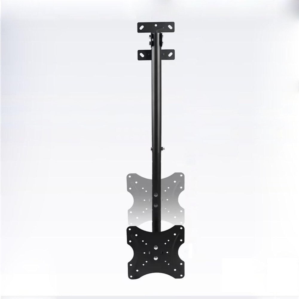 Adjustable Ceiling TV Mount Bracket - Tilt and Swivel TV Ceiling Mount, Fits Most 14-32inch LCD Flat Screen TVs, 30 Flip Down, 3 Installation Methods (Black)