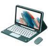 VLEAQC Keyboard Case and Mouse for Samsung Galaxy Tab A9 8.7 Inch 2023 (SM-X110/X115/X117), Magnetically Detachable Wireless Touchpad Keyboard, Lightweight Protective Case with Pen Holde,Green view 1