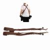 Gavigain Leather Camera Strap Camera Harness, Adjustable Leather Rivet Double Shoulder Camera Strap with Soft Shoulder Pad, Suitable for All People view 4