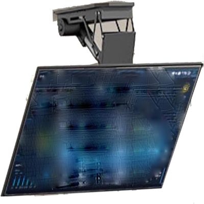 Adjustable Ceiling TV Mount Bracket, Motorized TV Mount for 50-90 Inch TVs, Hidden Drop Down TV Lift with Auto Lifting, Motorized TV Stand with Remote Control and Switch Control