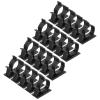 MECCANIXITY 25Pcs Cable Management Clips, 22-25mm Dia Self Adhesive Nylon Wire Holder, Adjustable Organizer Clamp for PC Desk Office, Black view 1