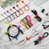 24 Pack Magnetic Cable Ties, Cute Cloud Design + Cute Cat's Paw Design, Great for Bundling and Organizing, Holding Stuff, Book Markers, Fridge Magnets view 4