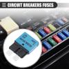 Motoforti Universal Car E37 Circuit Breakers Fuses Replacement, 15A 14V, Durable, Plastic Metal, Blue view 2