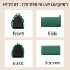 BUCCQTR Soft Silicone Carrying Case Protective Skin Cover Compatible with Sony Pulse Explore Earbuds, Portable Scratch Sleeve Cover with Carabiner (Green) view 2