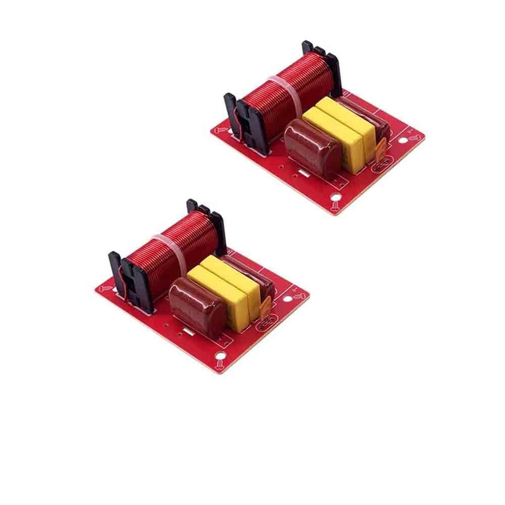 2PCS Full frequency speaker splitter speaker splitter high and low dual frequency HiFi dual channel home audio splitter