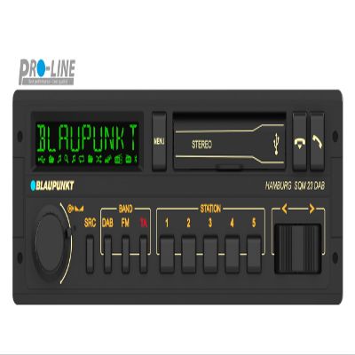 Blaupunkt Hamburg SQM 23 DAB Retro Car Radio: 80s Design with Modern Technology, DAB+, Bluetooth, and USB Support