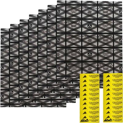 Antistatic Bags 20pcs 12 X 16 inches ESD Shielding Bags with Anti-Static Labels for Hard Drive SSD HDD Motherboard Video Card RAM Electronic Devices (Flat bag-12X16-20pc)