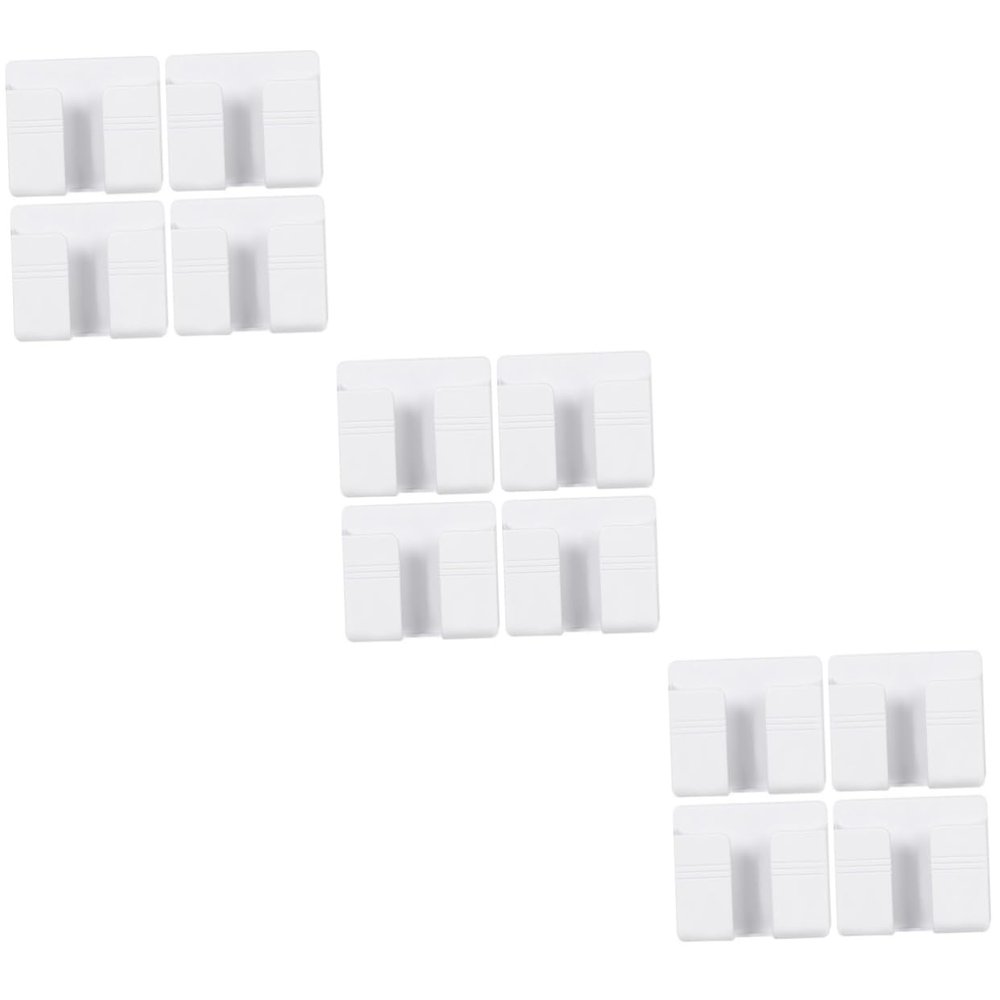 Ciieeo 12pcs Adhesive Phone Charging Bracket Wall Mount Remote Controller Stand Wall Adhesive Holder Mobile Phone Stand