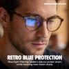 grinderPUNCH Reading Glasses Men Women Fashion Computer Readers Stylish Blue Light Blocking Glasses Gaming Eyeglasses (Tortoise Maple, 1.0, x) view 2