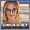 grinderPUNCH Reading Glasses Men Women Fashion Computer Readers Stylish Blue Light Blocking Glasses Gaming Eyeglasses (Tortoise Tide Pool, 2.0, x) view 3