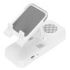 Audio Phone Holder, Mobile Phone Holder Speaker Strong and Sturdy Nonslip High Power for Smartphones for Tablets (White) view 3