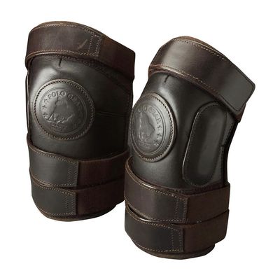 PG Polo Leather Knee Guards - 3 Strap 12 Inch