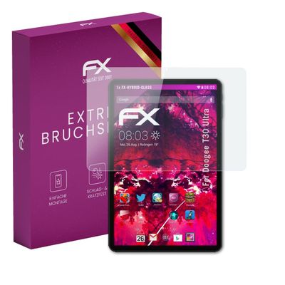 atFoliX Plastic Glass Protective Film compatible with Doogee T30 Ultra, 9H Hybrid-Glass FX Screen Protector