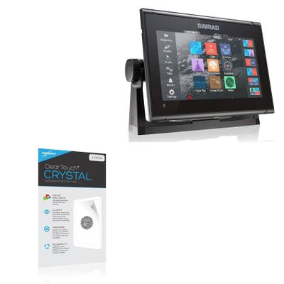 BoxWave Screen Protector Compatible with Simrad Chartplotter (9 in) - ClearTouch Crystal (2-Pack), HD Film Skin - Shields from Scratches