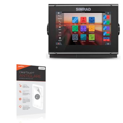 BoxWave Screen Protector Compatible with Simrad 000-14838-002 (7 in) - ClearTouch Anti-Glare (2-Pack), Anti-Fingerprint Matte Film Skin