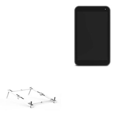 BoxWave Stand and Mount Compatible with Yolo LIV Instream - Pocket Aluminum Stand 3-in-1, Portable Multi Angle Viewing Riser - Metallic Silver