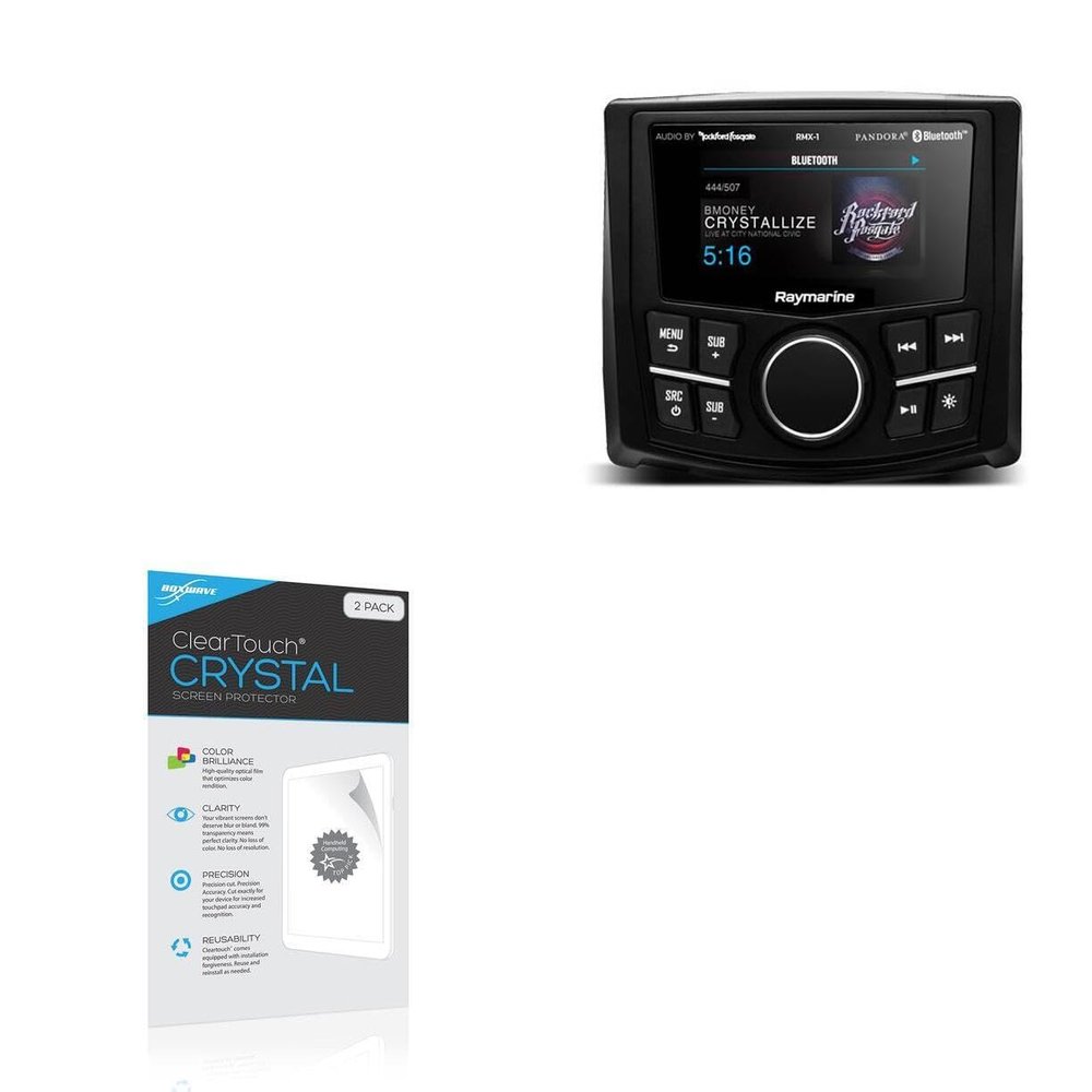 BoxWave Screen Protector Compatible with Raymarine RMX-1R - ClearTouch Crystal (2-Pack), HD Film Skin - Shields from Scratches