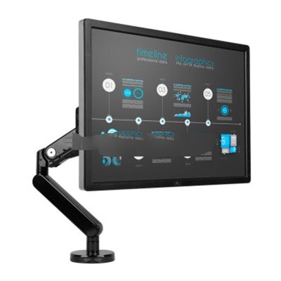 Q5 Full Motion Gas Spring 10-30 Inch Desktop Monitor Holder Arm Mount with USB 3.0 Port Loading 2-9kgs