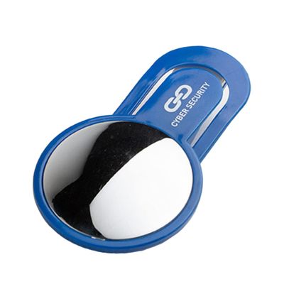 Healeved Computer Rearview Mirror Clip-on 3.58X2.08 Inch Portable Reflective Safety Mirror for Office Desk Monitor Use