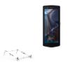 BoxWave Stand and Mount Compatible with Cubot Pocket 3 - Pocket Aluminum Stand 3-in-1, Portable Multi Angle Viewing Riser - Metallic Silver view 1