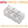 TOBAYA 5PCS/10PCS Relays HFD16-5V-12V-24V-ZH-3N 6Pin 3A 30VDC (Size : 10PCS HFD16-5V-ZH3N) view 2
