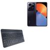 BoxWave Keyboard Compatible with Infinix Note 30i - SlimKeys Bluetooth Keyboard, Portable Thin with Chiclet-Style Keys - Jet Black view 1
