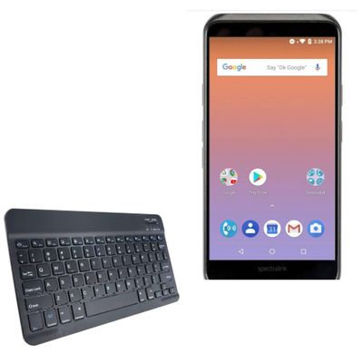 BoxWave Keyboard Compatible with SpectraLink Versity 9540 Smartphone - SlimKeys Bluetooth Keyboard, Portable Thin with Chiclet-Style Keys - Jet Black