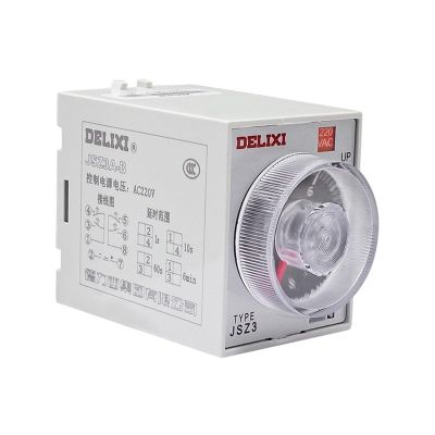 TOBAYA Time Relay Power-on delay JSZ3A-B Adjustable 1S/60S/10S/60M 220V380V (Size : Base)