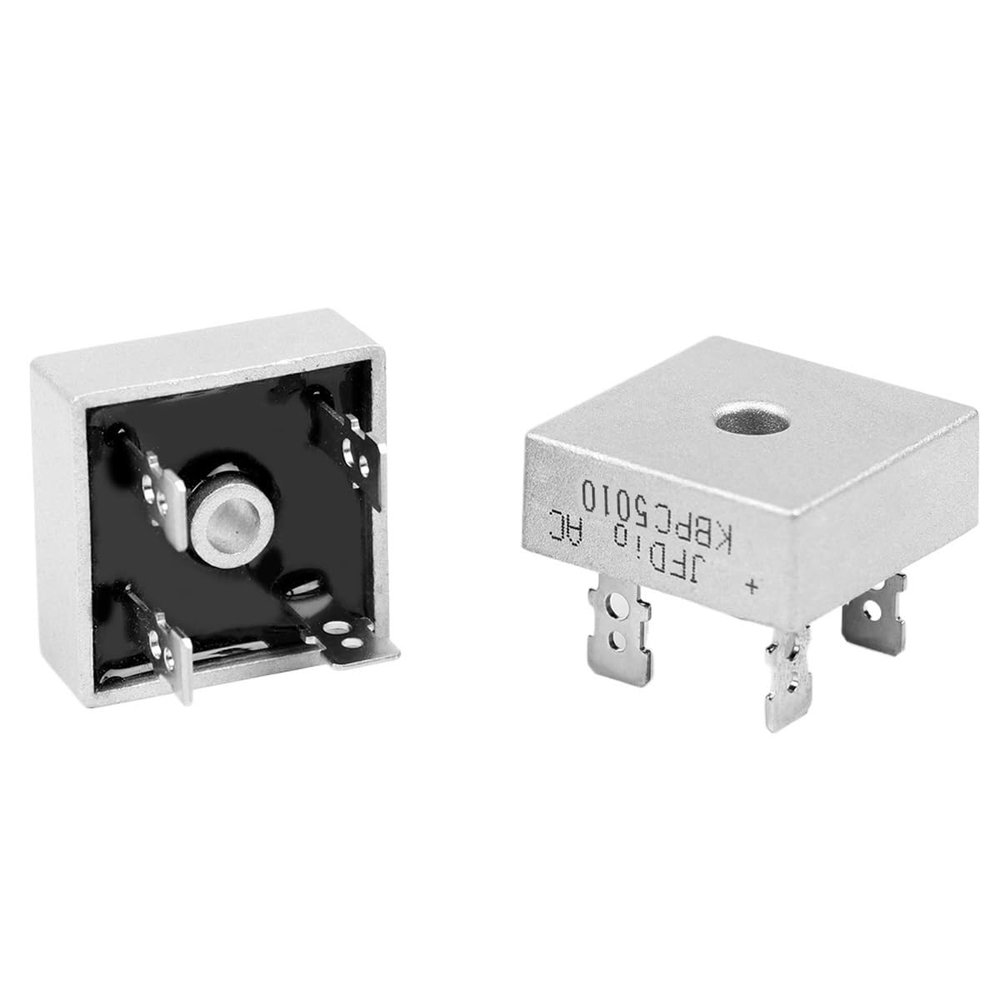 CONTIA 2Pcs KBPC5010 (50A1000V) Diode Bridge Rectifier Diode KBPC 5010 for Air ConditionerElectric Welding Machine