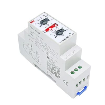 DHC19S-S Double Set Repeat Cycle DIN Rail Mouting Time Relay AC/DC24-240V Input Timer