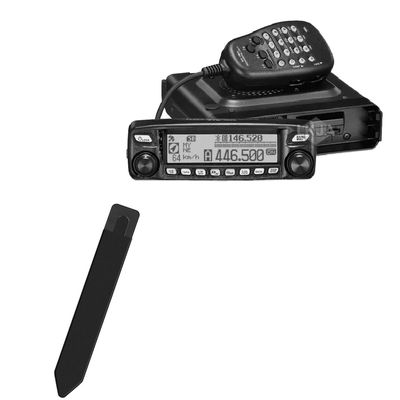 BoxWave Stylus Pouch Compatible with Yaesu FTM-100DR - Stylus PortaPouch, Pen Stylii Holder Carrier Portable Self-Adhesive - Jet Black