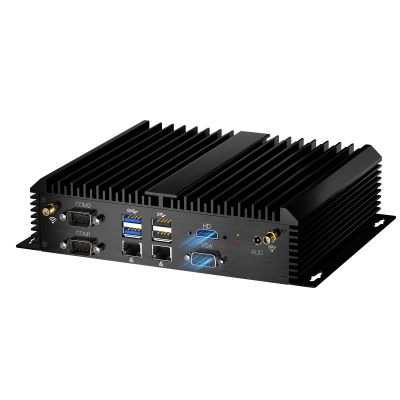 Kinupute Industrial Mini PC, Fanless Desktop Computer Core i7-1165G7 2.8-4.7GHz, Windows 11 Pro, 8G DDR4 RAM, 256G SSD, VGA/HDMI 4K@60Hz, 2x2.5G LAN Ports, 6xCOM RS232, 4G Module Slot, WiFi6/BT5.2