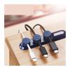 MUdson Cable Fixer Mobile Cable Clip Car Desktop Tidy Charger Cable Organizer Data Cable Digital Wire Charging Cable Winder Durable (Color : Black) view 2