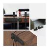 MUdson Cable Fixer Mobile Cable Clip Car Desktop Tidy Charger Cable Organizer Data Cable Digital Wire Charging Cable Winder Durable (Color : Black) view 3