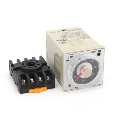 TOBAYA H3BA-N8H 8PIN 50/60Hz 2NO2NC Time 1.2s to 300h 48 * 48mm DC12V DC24V AC110V AC220V Multifunctional Solid State Relay (Size : AC110V)