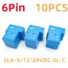 TOBAYA 10PCS Relays 6Pin SLA- 5-12-24VDC-SL-C 30A 250VAC (Size : 10PCS SLA-5VDC-SL-C) view 2