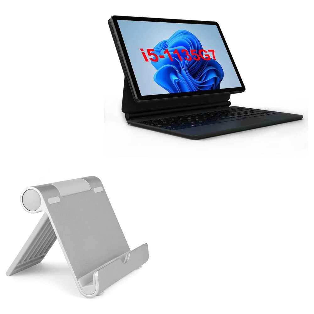 BoxWave Stand and Mount Compatible with Alldocube iWork GT 2 in 1 - VersaView Aluminum Stand, Portable, Multi Angle Viewing Sturdy