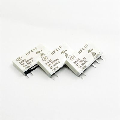 TOBAYA Relays 5PCS/10PCS HF41F-5-ZS HF41F-12-ZS HF41F-24-ZS 5V 12V 24V 5Pin 6A 250VAC (Size : 10PCS HF41F-12-ZS)