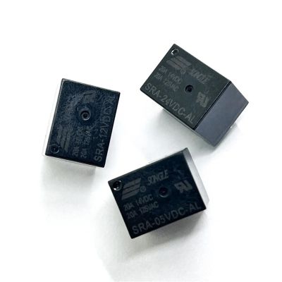 TOBAYA Relays 10PCS SRA-05VDC-AL SRA-12VDC-AL SRA-24VDC-AL 4Pin 20A 125VAC (Size : SRA-24VDC-AL)