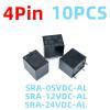 TOBAYA Relays 10PCS SRA-05VDC-AL SRA-12VDC-AL SRA-24VDC-AL 4Pin 20A 125VAC (Size : SRA-24VDC-AL) view 2