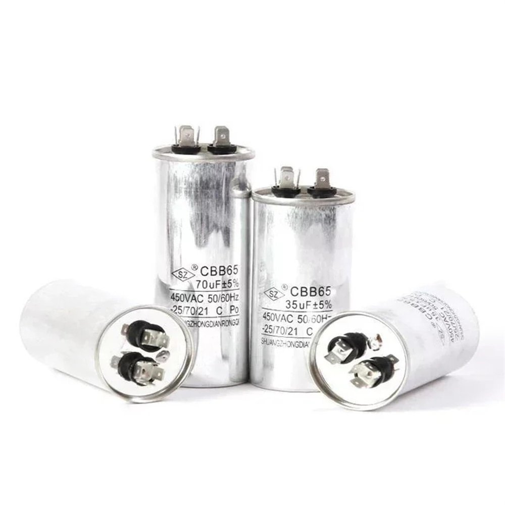 CBB65 air Conditioner Compressor Start Capacitor 20/30/40/50/60/70/80UF 450VAC 5% (Size : 55UF)