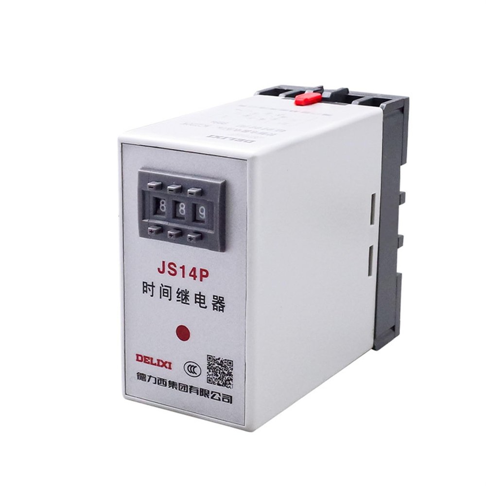 TOBAYA JS14P 99S/99M/9.9S 380V/AC220V 999S Digital time Relay (Size : JS14P 9.9S AC220V)