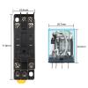 TOBAYA MY2NJ HH52P DPDT Miniature Coil Electromagnetic Intermediate Relay AC12V 24V DC24V AC110V 220V 8 Pin Relay with Socket Base (Size : DC12V) view 3