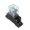 TOBAYA MY2NJ HH52P DPDT Miniature Coil Electromagnetic Intermediate Relay AC12V 24V DC24V AC110V 220V 8 Pin Relay with Socket Base (Size : DC12V) view 4