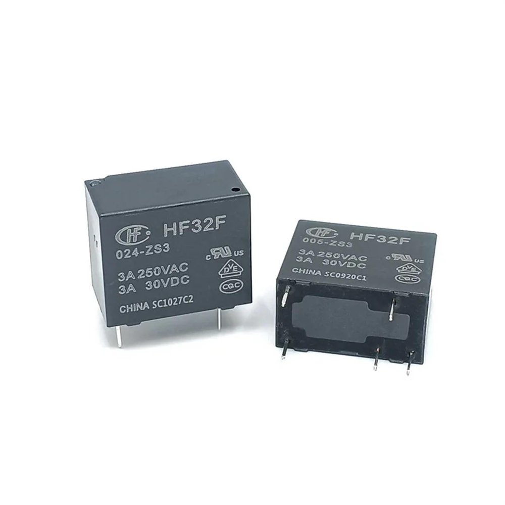 TOBAYA 5PCS/10PCS Relays HF32F-5V-12V-24V-ZS3 5Pin 3A 30VDC (Size : 5PCS HF32F-24V-ZS3)