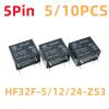 TOBAYA 5PCS/10PCS Relays HF32F-5V-12V-24V-ZS3 5Pin 3A 30VDC (Size : 5PCS HF32F-24V-ZS3) view 2
